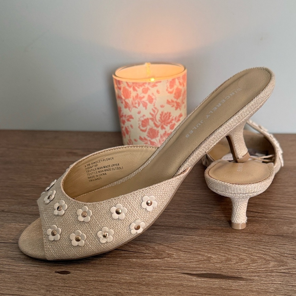 Sincerely Jules Floral Embellished Mules, 8.5, NWT - Picture 3 of 8